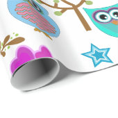 schattige uilen cadeaupapier (Rol Hoek)