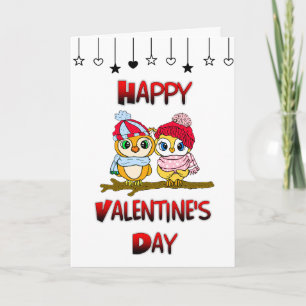 Schattige Uilen Valentijnsdag Ik Hou van Jou K Kaart