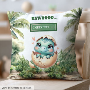 Schattige Uitkomen Binnenkort Baby Dinosaurus Wate Kussen