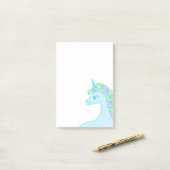 schattige unicorn Post-It Notes (Op bureau)