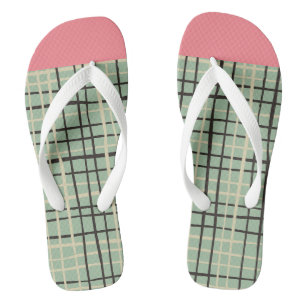 Schattige unieke mix en match l Scottish Pink Teenslippers