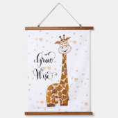 schattige unisex kinder neursery giraffe hangend wandkleed (Voorkant)