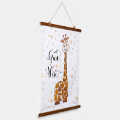 schattige unisex kinder neursery giraffe hangend wandkleed (Gebogen)