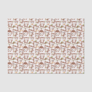 schattige unisex kleine aap baby tissuepapier