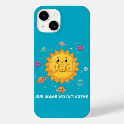 Schattige Vader Zonnestelsel Ster Ruimte Cartoon Case-Mate iPhone Case (Achterkant)