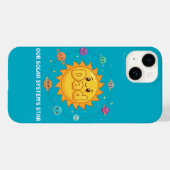 Schattige Vader Zonnestelsel Ster Ruimte Cartoon Case-Mate iPhone Case (Achterkant (horizontaal))