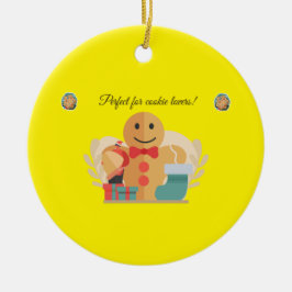 Schattige Vakantie Cadeau voor Cookie Lovers Keramisch Ornament