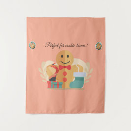 Schattige Vakantie Cadeau voor Cookie Lovers Wandkleed