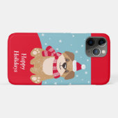 Schattige vakantiehond Case-Mate iPhone case (Achterkant (horizontaal))
