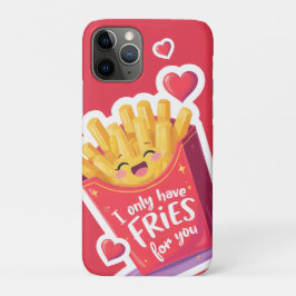 Schattige Valentijn Frites Woordgrap iPhone 11 Pro Hoesje