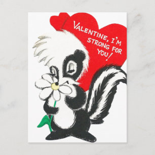 Schattige Valentijn Skunk Briefkaart