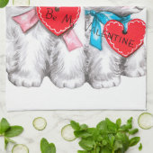 schattige  Valentijn Theedoek (Gevouwen)