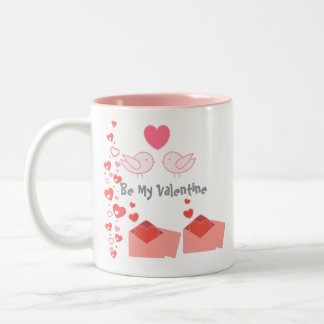 Schattige Valentijn Tweekleurige Koffiemok