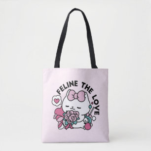 Schattige Valentijns Cat Design – Feline the Love Draagtas