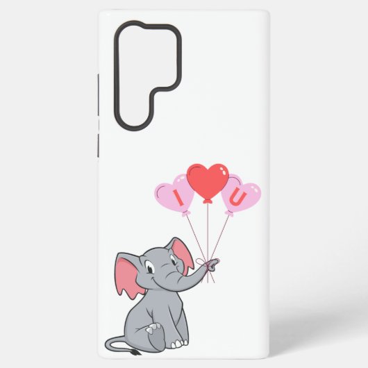 schattige Valentijnsdag Ik hou van je hart Samsung Galaxy Hoesje (Achterkant)