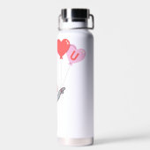 schattige Valentijnsdag Ik hou van je hart Waterfles (Achterkant)