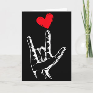 Schattige Valentijnsdag_ Ik Hou van Jou Hand Gebar Kaart