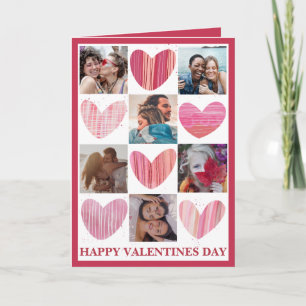 Schattige Valentijnsdag Roze Hart  Kaart