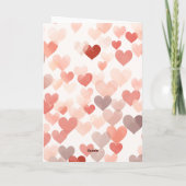 Schattige Valentijnsdag Vouwbare & Bewerkbare, Her Feestdagen Kaart (Achterkant)