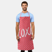 Schattige Valentijnsdag XOXO Schort (Gedragen)