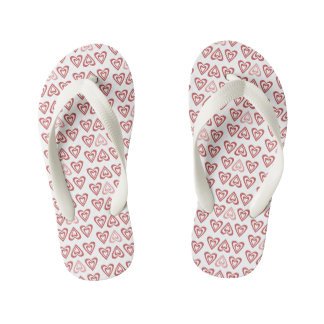 Schattige Valentijnsharten – Liefde & Romantisch O Kinder Teenslippers