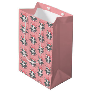 Schattige Vampier Panda Vleermuizen Geest Roze Hal Medium Cadeauzakje