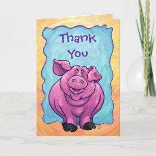 Schattige varken bedankt