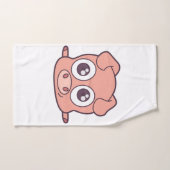 Schattige varken clipart bad handdoek (Handdoek)