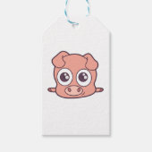 Schattige varken clipart cadeaulabel (Voorkant)