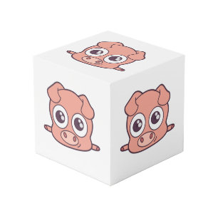 Schattige varken clipart kubus