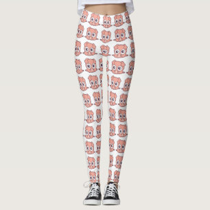 Schattige varken clipart leggings