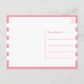 Schattige varken dat aan je denkt, Miss You, Pink Briefkaart (Achterkant)