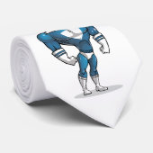 Schattige Vector Super Papa Stropdas (Opgerold)