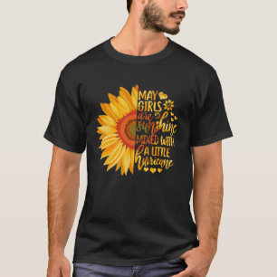 Schattige veel meisjes zijn zonneschijn gemengd me t-shirt