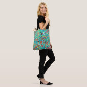 Schattige veelkleurig Paisley Pattern Tote Bag (Op model)