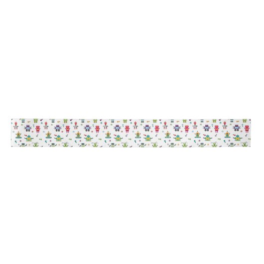 Schattige veelkleurig Robots Kinder Robot Pattern Lint (Voorkant)
