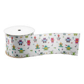 Schattige veelkleurig Robots Kinder Robot Pattern Lint (Spoel)