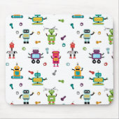Schattige veelkleurig Robots Kinder Robot Pattern Muismat (Voorkant)