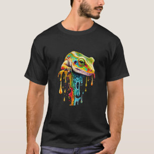 Schattige verf druppel gekko dieren in het wild ha t-shirt