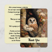 Schattige verf van oliepalkolie bedankkaart (Voorkant / Achterkant)