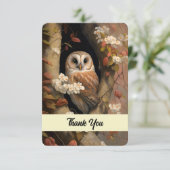 Schattige verf van oliepalkolie bedankkaart (Staand voorkant)