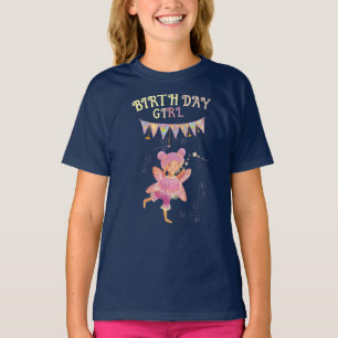 schattige verjaardagsfee t-shirt