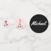 Schattige Verlovingen ring Confetti (Voorkanten)