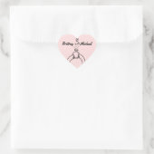 Schattige Verlovingen ring Hart Sticker (Tas)