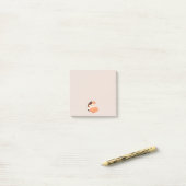Schattige Vermoeide Schilkat Kat Post-it® Notes (Op bureau)