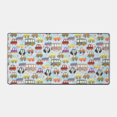 Schattige vervoer blauw bureaumat (Voorkant)