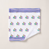 Schattige vervoer karikatuur Kinder handdoek set (Wasdoekje)