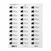 Schattige verzendlabel van Daschund Etiket (Full Sheet)