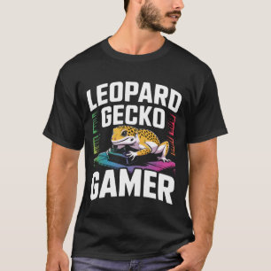 Schattige videogames hagedis reptiel luipaardgekko t-shirt