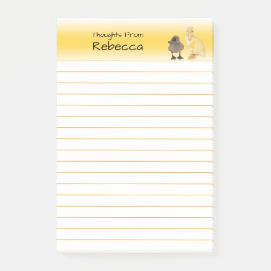 Schattige vingerafdrukken Fotografie gelinkt Post-it® Notes (Voorkant)